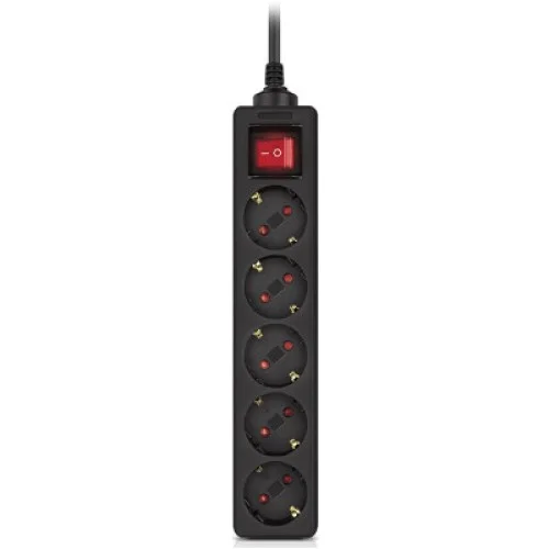 Сетевой фильтр питания REAL-EL RS-Protect M 5m, black (EL122300030)