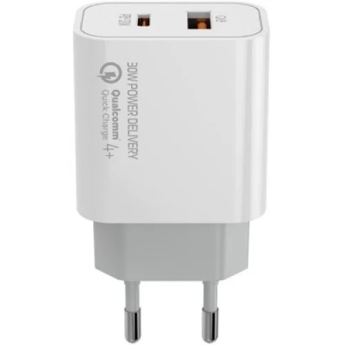 Зарядний пристрій ColorWay PD Port PPS USB (Type-C PD + USB QC3.0) (30W) (CW-CHS037PD-WT)