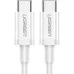 Дата кабель USB-C to USB-C 1.5m US264 18W ABS Cover White Ugreen (60519)