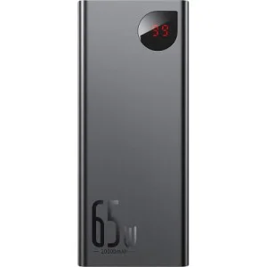 Батарея універсальна Baseus Adaman Metal 20000mAh, PD/65W, QC/3.0, +cable USB to Type-C (PPIMDA-D01 / P10021506112-01)