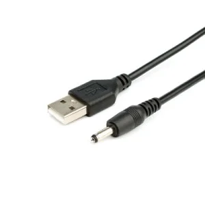 Кабель живлення USB to DC 3.5 1.0m 2A black Atcom (10035)