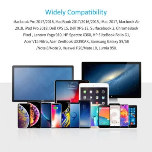 Кабель мультимедійний USB-C to HDMI 1.8m 4K 60Hz Choetech (CH0021-BK)