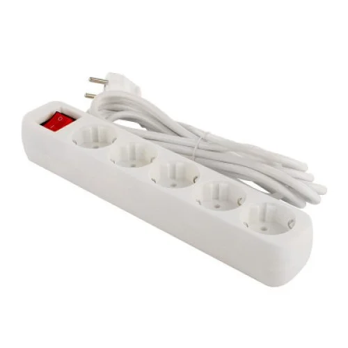 Сетевой фильтр питания ColorWay CW-PSEA53W, 5 розеток/ 3M white (CW-PSEA53W)