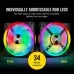 Кулер до корпусу Corsair QL Series, QL140 RGB, 140mm RGB LED Fan (CO-9050100-WW)