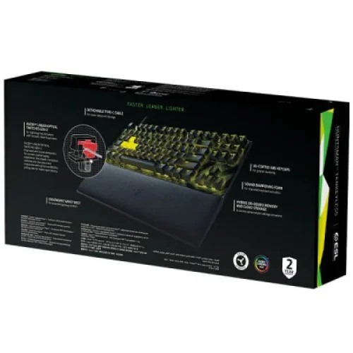 Клавіатура Razer Huntsman V2 Tenkeyless Red switch ESL Ed USB Black (RZ03-03941700-R3M1)