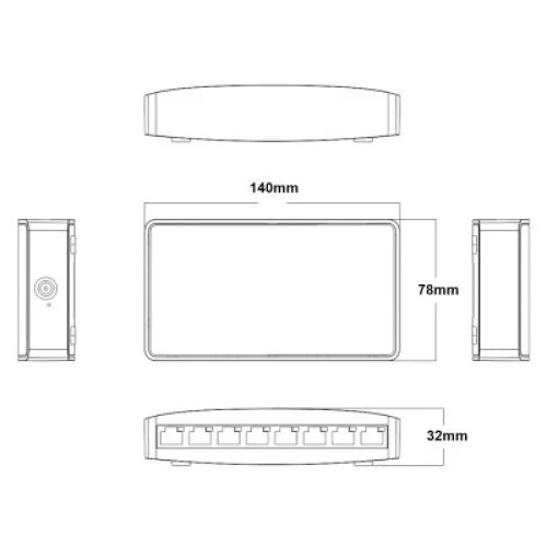 Коммутатор сетевой Onv ONV-H3008S