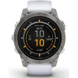 Смарт-годинник Garmin EPIX PRO (g2), 47, Saph, Ti Whitestone, GPS (010-02803-21)