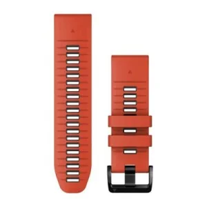Ремешок для смарт-часов Garmin epixPRO (g2), 20mm QuickFit Fl Red/Grpht Silicone (010-13279-04)
