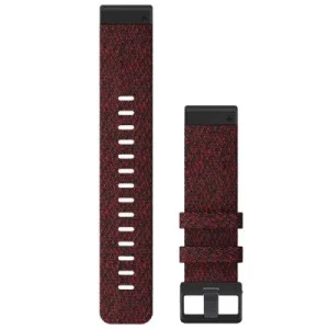 Ремешок для смарт-часов Garmin fenix 6 22mm QuickFit Heathered Red Nylon (010-12863-06)