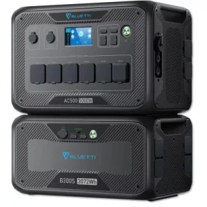 Зарядна станція BLUETTI AC500 5000W + акумуляторний модуль B300S (AC500+B300s)