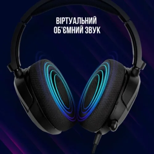 Навушники Lorgar Kaya 360 USB Black (LRG-GHS360)