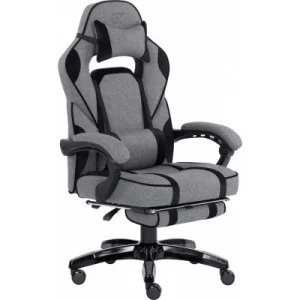 Кресло игровое GT Racer X-2749-1 Gray/Black Suede (X-2749-1 Fabric Gray/Black Suede)