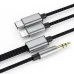 Кабель мультимедийный 3.5mm M to USB-C + Lightning 1.15m XoKo (XK-MH-232)