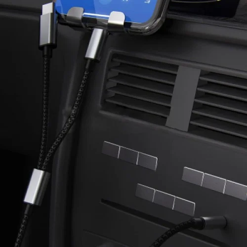 Кабель мультимедийный 3.5mm M to USB-C + Lightning 1.15m XoKo (XK-MH-232)