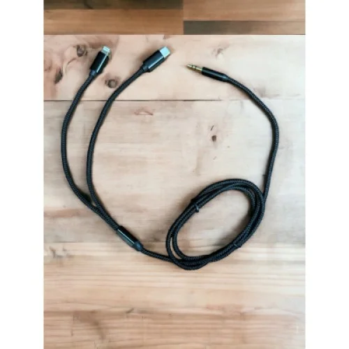Кабель мультимедийный 3.5mm M to USB-C + Lightning 1.15m XoKo (XK-MH-232)
