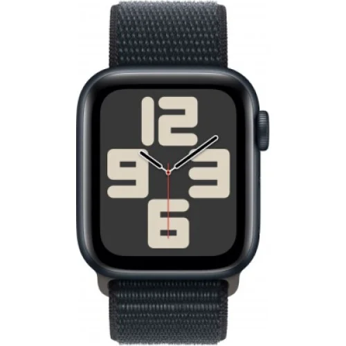 Смарт-годинник Apple Watch SE GPS 40mm Midnight Aluminium Case with Midnight Sport Loop (MRE03QP/A)