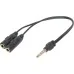 Переходник Jack 3.5mm M 4pin to 2 Jack 3.5mm F (Audio+MIC) Headset Jack Defender (63012)