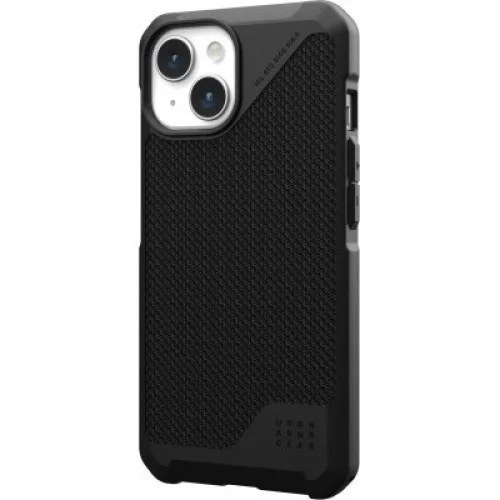Чехол для мобильного телефона UAG Apple iPhone 15 Metropolis LT Magsafe, Kevlar Black (114315113940)