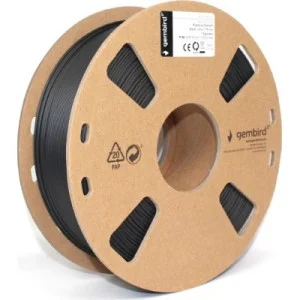 Пластик для 3D-принтера Gembird PLA+, 1.75 мм, 1 kg, Black (3DP-PLA+1.75-02-BK)