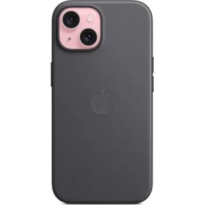 Чохол до мобільного телефона Apple iPhone 15 FineWoven Case with MagSafe Black (MT393ZM/A)