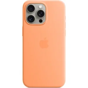 Чехол для мобильного телефона Apple iPhone 15 Pro Max Silicone Case with MagSafe Orange Sorbet (MT1W3ZM/A)