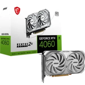 Видеокарта MSI GeForce RTX4060 8Gb VENTUS 2X WHITE OC (RTX 4060 VENTUS 2X WHITE 8G OC)