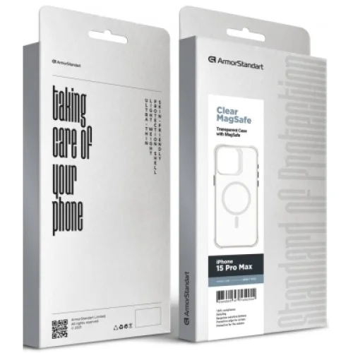 Чохол до мобільного телефона Armorstandart Clear Magsafe Apple iPhone 15 Pro Max Tansparent (ARM71052)