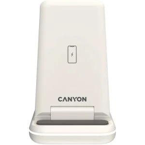 Зарядний пристрій Canyon WS-304 Foldable 3in1 Wireless charger Cosmic Latte (CNS-WCS304CL)