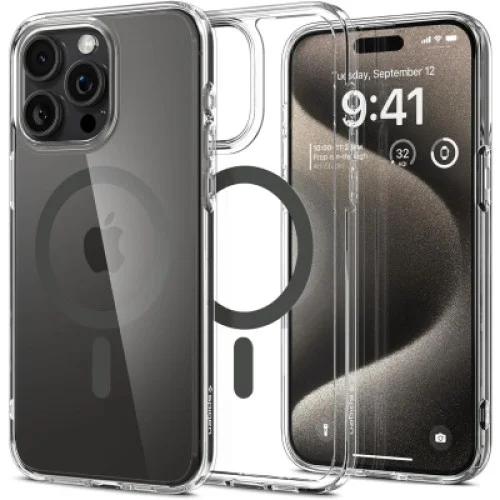 Чохол до мобільного телефона Spigen Apple iPhone 15 Pro Max Ultra Hybrid MagFit Graphite (ACS06577)