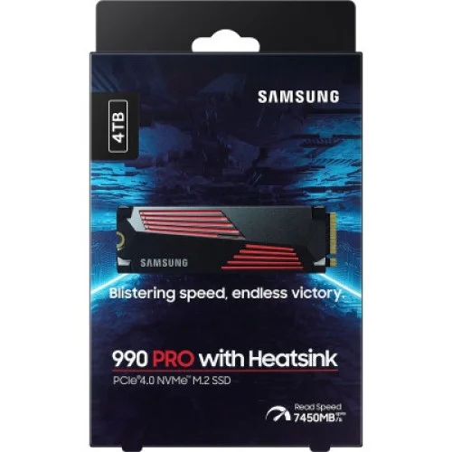 Накопичувач SSD M.2 2280 4TB 990 PRO with Heatsink Samsung (MZ-V9P4T0GW)