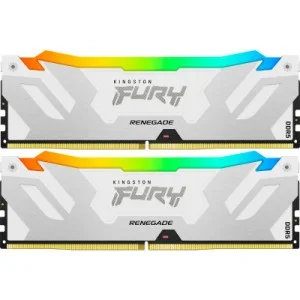 Модуль памяти для компьютера DDR5 32GB (2x16GB) 7600 MHz Renegade RGB White XMP Kingston Fury (ex.HyperX) (KF576C38RWAK2-32)