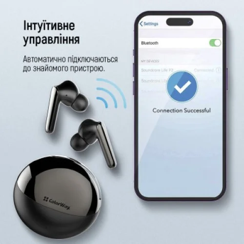 Наушники ColorWay TWS-3 Earbuds Black (CW-TWS3BK)