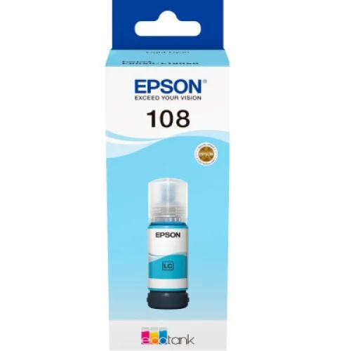 Контейнер с чернилами Epson 108 EcoTank L8050/L18050 light cyan (C13T09C54A)