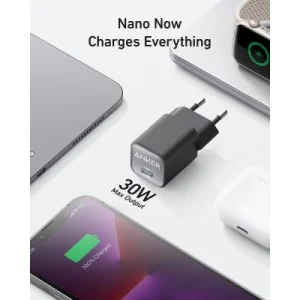 Зарядное устройство Anker PowerPort 511 Nano III - 30W USB-C White (A2147G21)