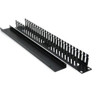 Кабельний організатор 19" 1U/24Port з кришкою, корпус метал Voltronic (26001)