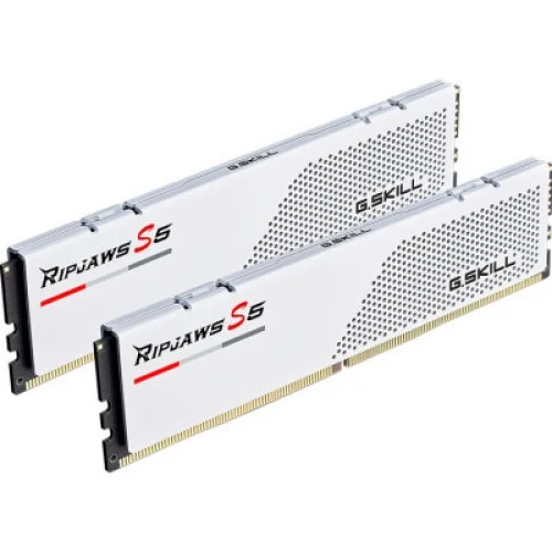 Модуль памяти для компьютера DDR5 32GB (2x16GB) 5600 MHz Ripjaws S5 Matte White G.Skill (F5-5600J3036D16GX2-RS5W)