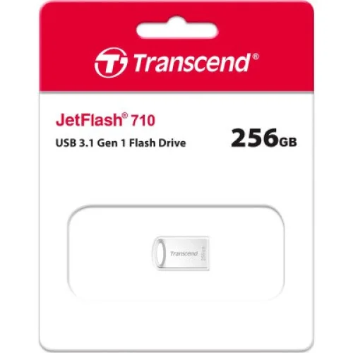 USB флеш накопичувач Transcend 256GB JetFlash 710 Silver USB 3.1 (TS256GJF710S)