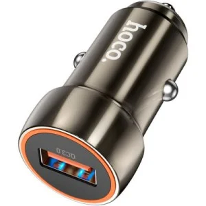 Зарядний пристрій HOCO Z46 USB Metal Gray (6931474770271)