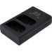 Зарядное устройство для фото PowerPlant Panasonic DL-BLK22 для двух аккумуляторов (CH980376)