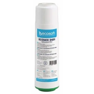 Картридж для фильтра кувшина Ecosoft Картридж з сумішшю EcomixD531 Ecosoft 2.5х10", видаляє жорсткість, (CRV2510ECO)