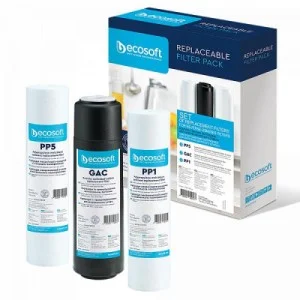 Картридж для фильтра кувшина Ecosoft Комплект картриджів Ecosoft 1-2-3 Standart (2 поліпропілену+вугі (CPV3ECOSTD)