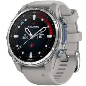 Смарт-часы Garmin Descent Mk3, 43mm, Passvtd Steel/Fog Gry, Dive Computer, GPS дайвінг комп'ютер (010-02753-04)
