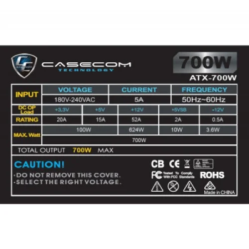 Блок питания Casecom 700W (CM 700 ATX)