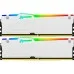 Модуль пам'яті для комп'ютера DDR5 32GB (2x16GB) 6800 MHz Beast White RGB XMP Kingston Fury (ex.HyperX) (KF568C34BWAK2-32)