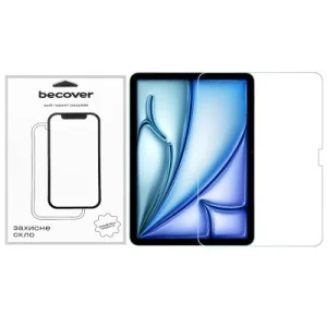 Стекло защитное BeCover Apple iPad Air 13" M2/M3 (2024/2025) (711672)