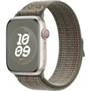 Ремешок для смарт-часов Apple 41mm Sequoia/Orange Nike Sport Loop (MTL33ZM/A)