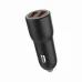 Зарядное устройство Gembird 2xUSB-A (18W QC3.0) black (TA-UC-A2QC36-CAR-01)