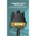 Кабель мультимедійний VGA 15M-15M 2.0m ferrite Vention (DAEBH)