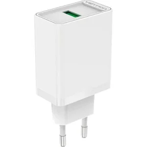 Зарядное устройство Vention 1xUSB 18W (USB-A) QC3.0 white (FABW0-EU)