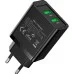 Зарядное устройство Vention 2xUSB 36W (2xUSB-A) QC3.0 black (FBAB0-EU)